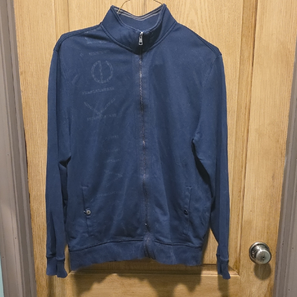 Calvin Klein Performance Blue Zip-Up Sweater